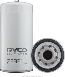 RYCO Z233 - Масляный фильтр autospares.lv