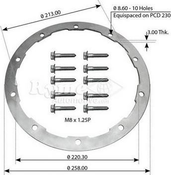 Automotive RYME 0414290 - Болт, диск тормозного механизма autospares.lv