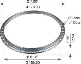 Automotive RYME 17654 - Зубчатое кольцо для датчика ABS autospares.lv