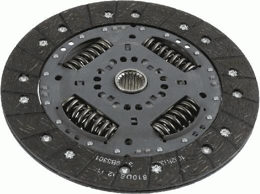 SACHS 1878 600 658 - Диск сцепления, фрикцион autospares.lv