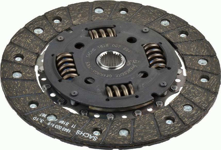 SACHS 1878 007 204 - Диск сцепления, фрикцион autospares.lv