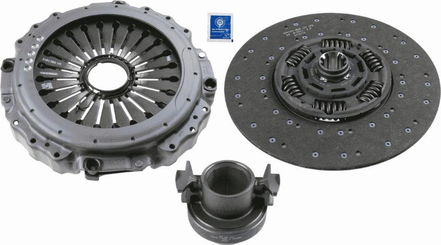 SACHS 3400 128 001 - Комплект сцепления autospares.lv