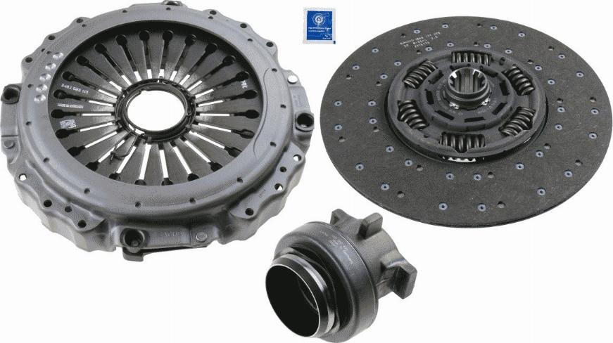 SACHS 3400 700 488 - Комплект сцепления autospares.lv