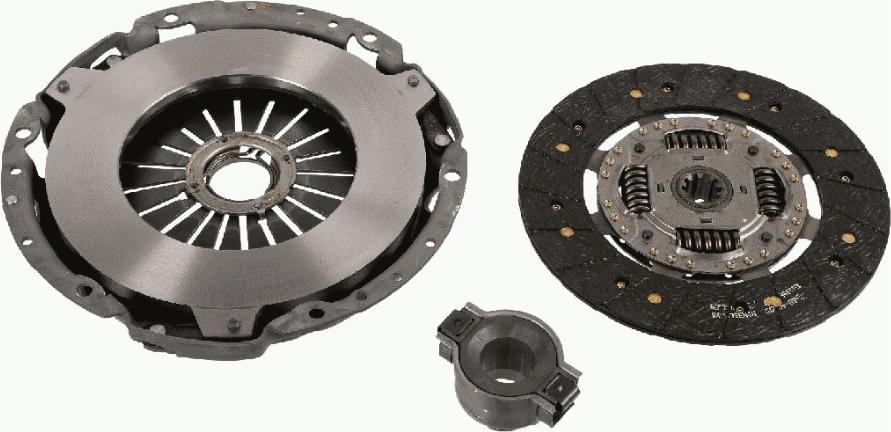 SACHS 3400 700 637 - Комплект сцепления autospares.lv