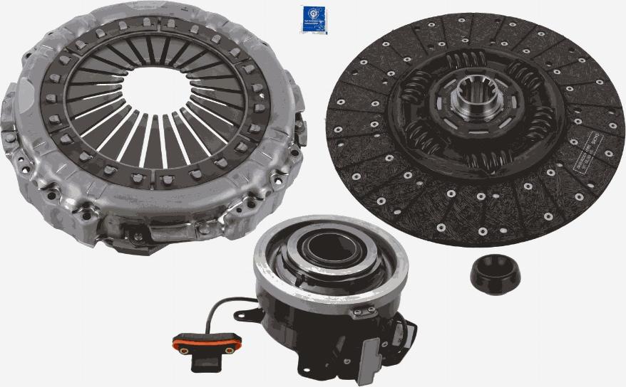 SACHS 3400 710 093 - Комплект сцепления autospares.lv