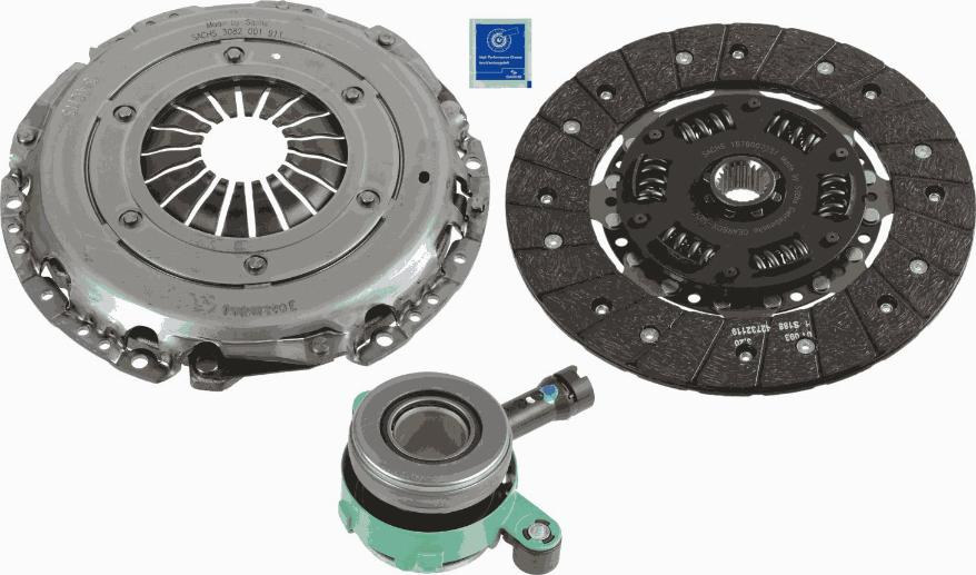 SACHS 3000 990 401 - Комплект сцепления autospares.lv