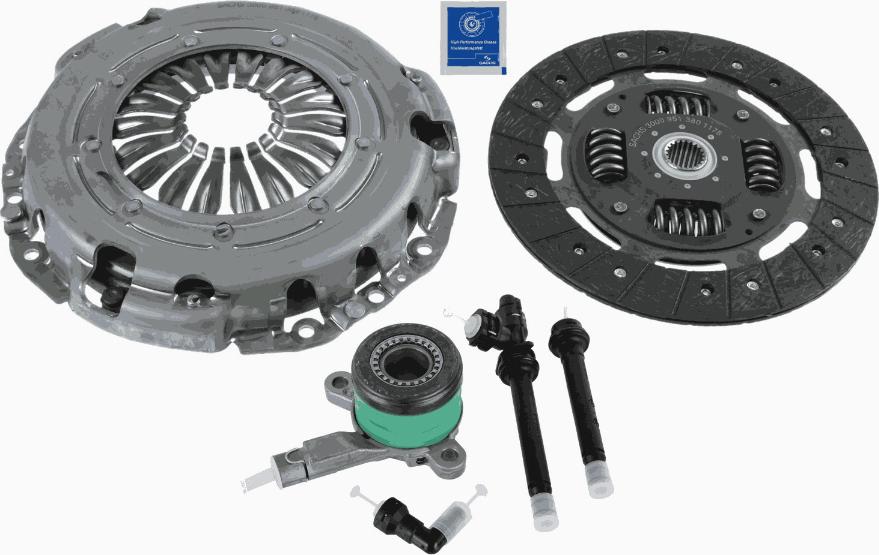 SACHS 3000 990 410 - Комплект сцепления autospares.lv