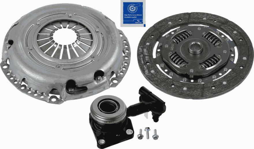 SACHS 3000 990 516 - Комплект сцепления autospares.lv