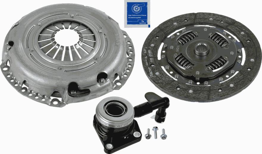 SACHS 3000 990 518 - Комплект сцепления autospares.lv