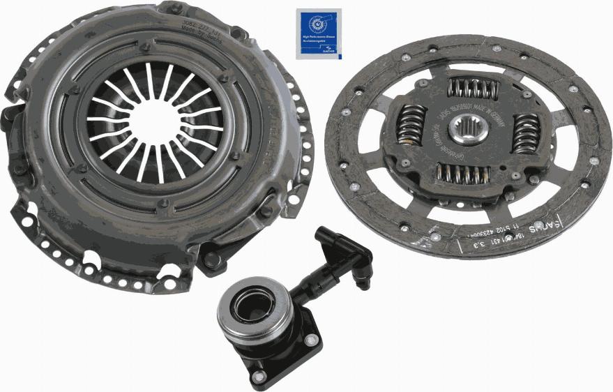 SACHS 3000 990 002 - Комплект сцепления autospares.lv