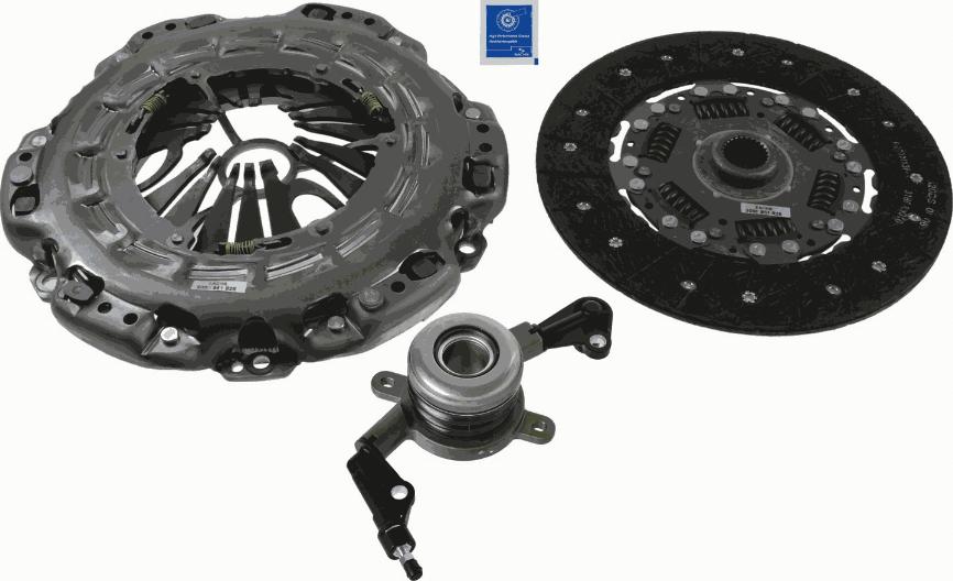 SACHS 3000 990 196 - Комплект сцепления autospares.lv