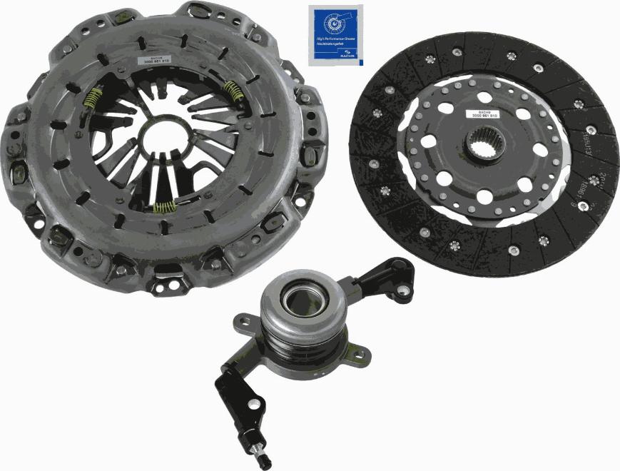 SACHS 3000 990 175 - Комплект сцепления autospares.lv