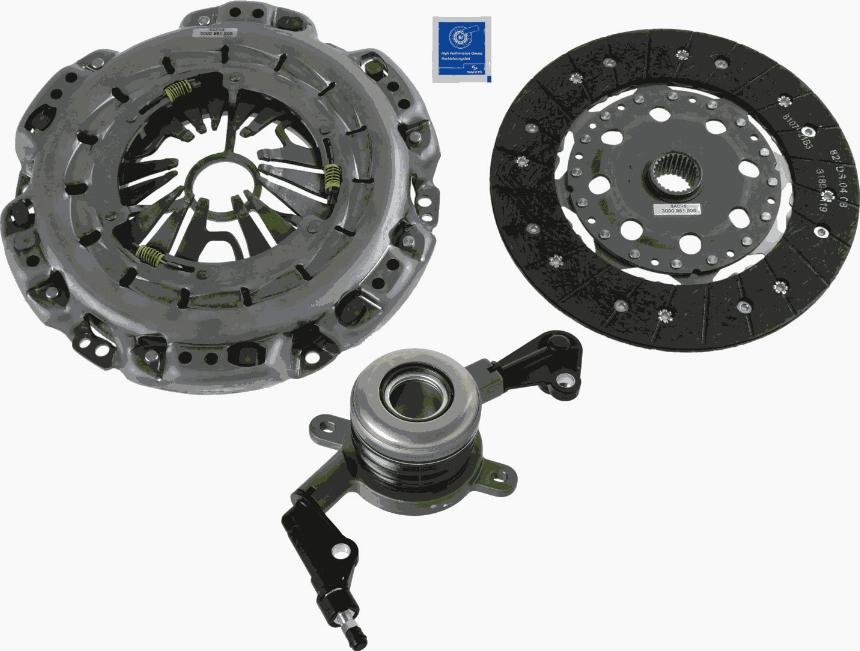 SACHS 3000 990 173 - Комплект сцепления autospares.lv