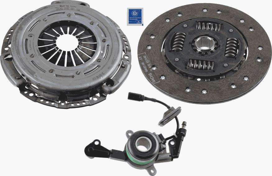 SACHS 3000 990 358 - Комплект сцепления autospares.lv