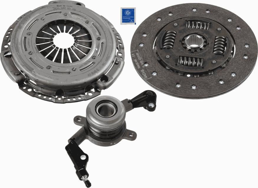 SACHS 3000 990 353 - Комплект сцепления autospares.lv