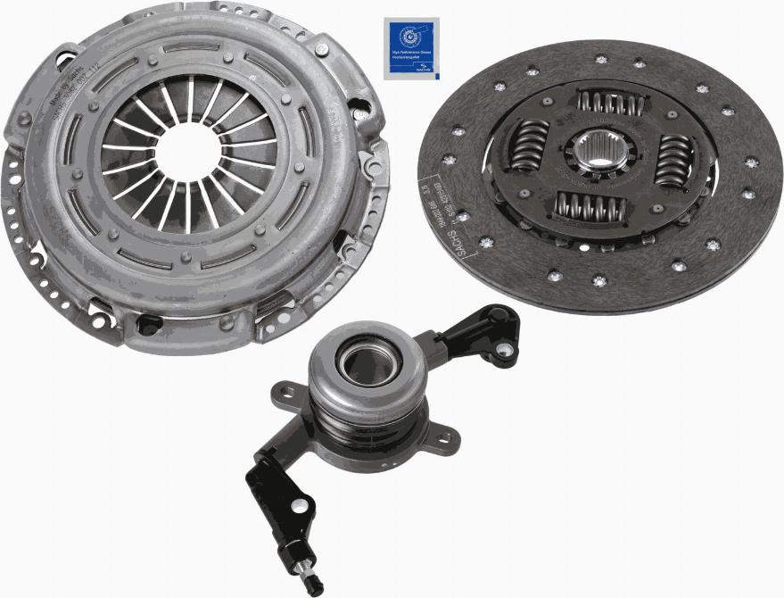 SACHS 3000 990 389 - Комплект сцепления autospares.lv