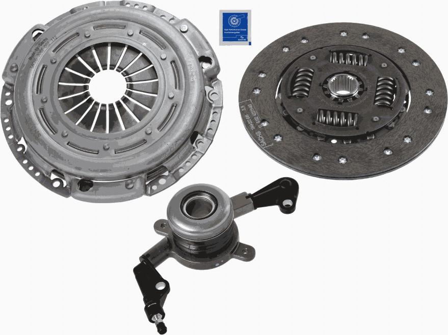 SACHS 3000 990 383 - Комплект сцепления autospares.lv