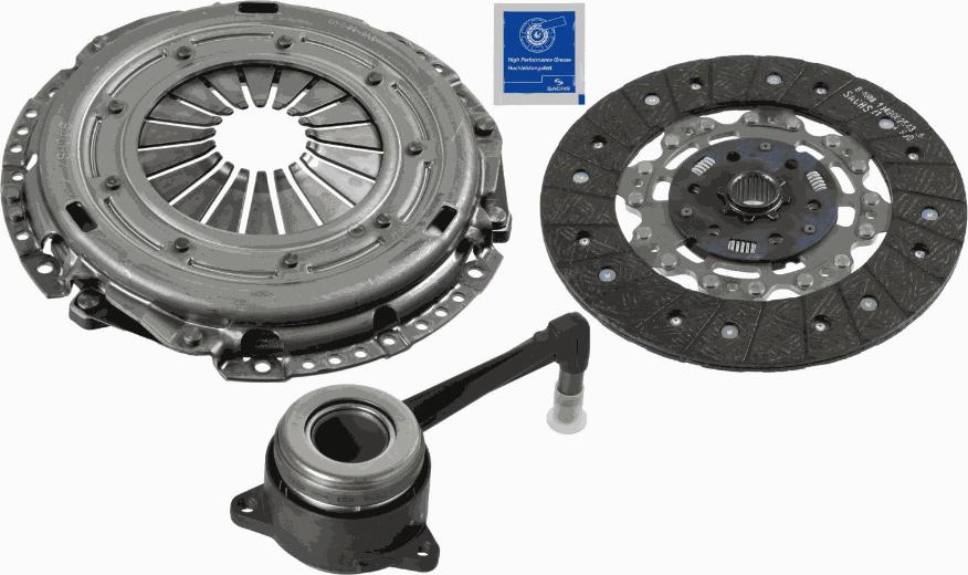 SACHS 3000 990 332 - Комплект сцепления autospares.lv