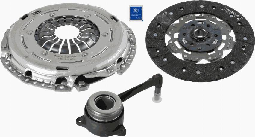 SACHS 3000 990 294 - Комплект сцепления autospares.lv