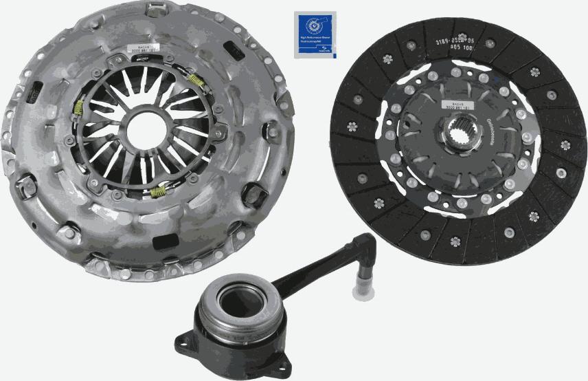 SACHS 3000 990 248 - Комплект сцепления autospares.lv