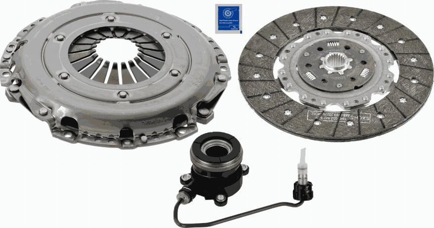 SACHS 3000 990 264 - Комплект сцепления autospares.lv