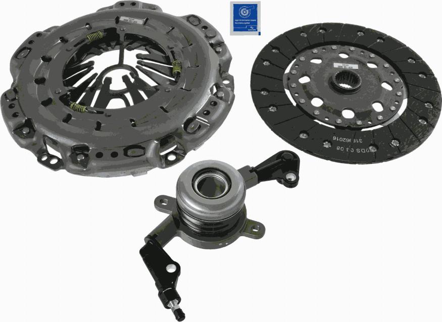 SACHS 3000 990 202 - Комплект сцепления autospares.lv