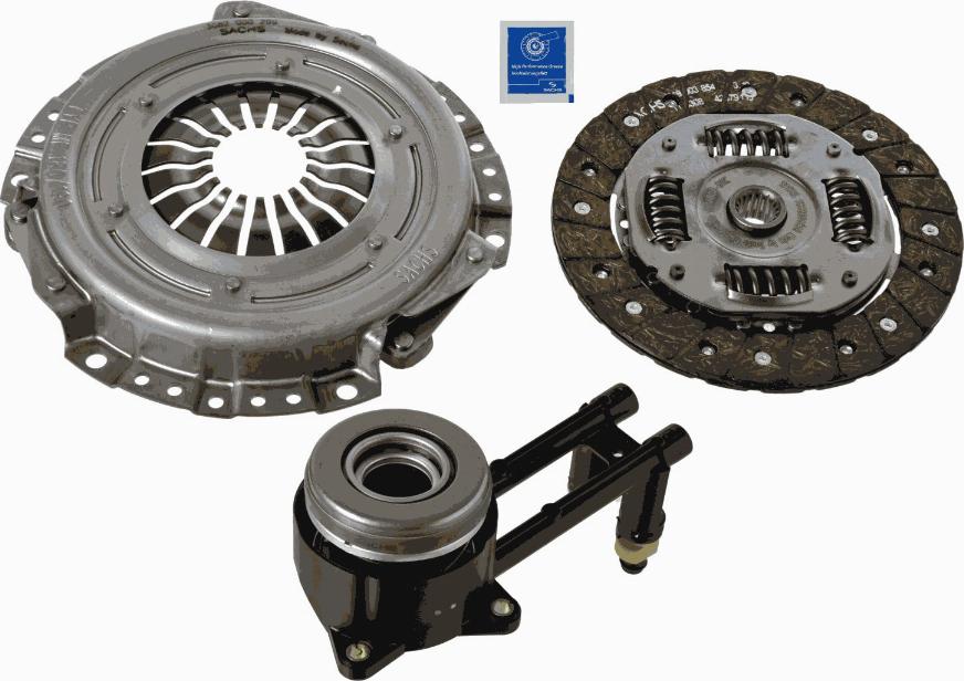 SACHS 3000 990 214 - Комплект сцепления autospares.lv