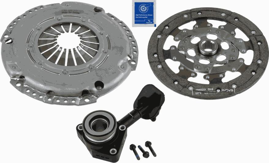 SACHS 3000 990 224 - Комплект сцепления autospares.lv