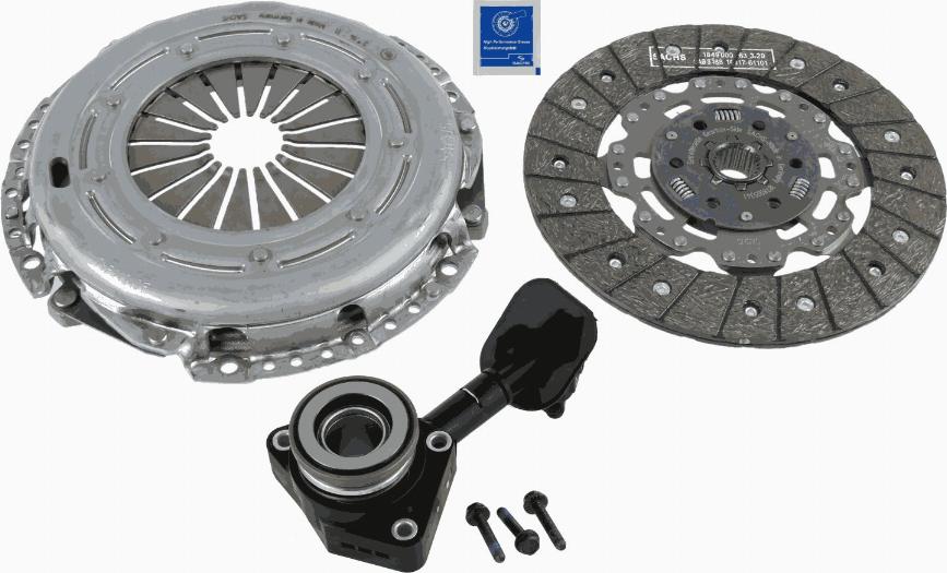 SACHS 3000 990 221 - Комплект сцепления autospares.lv