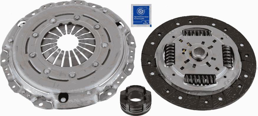 SACHS 3000 950 691 - Комплект сцепления autospares.lv