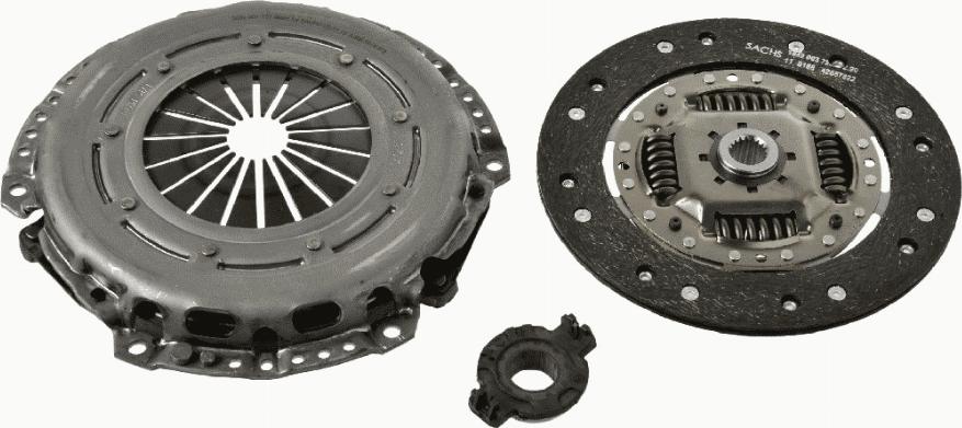 SACHS 3000 950 026 - Комплект сцепления autospares.lv