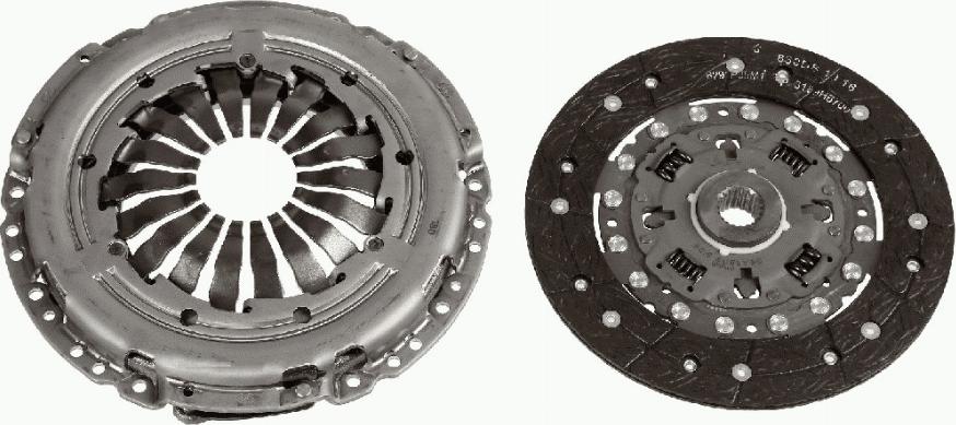 SACHS 3000 950 749 - Комплект сцепления autospares.lv