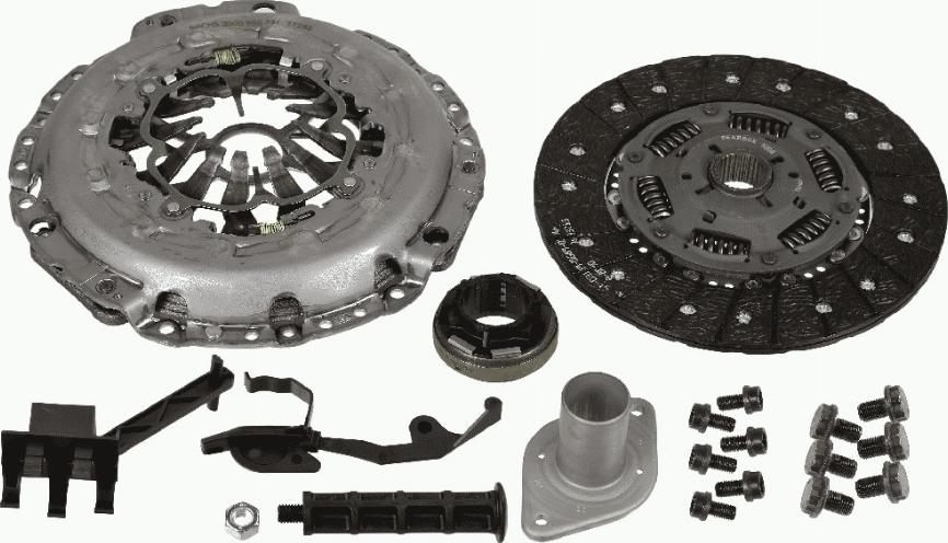 SACHS 3000 950 751 - Комплект сцепления autospares.lv