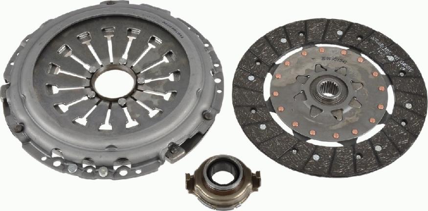 SACHS 3000 951 541 - Комплект сцепления autospares.lv