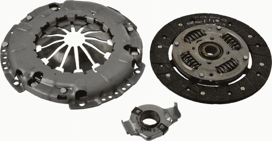 SACHS 3000 951 508 - Комплект сцепления autospares.lv