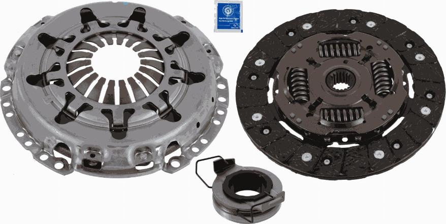 SACHS 3000 951 660 - Комплект сцепления autospares.lv