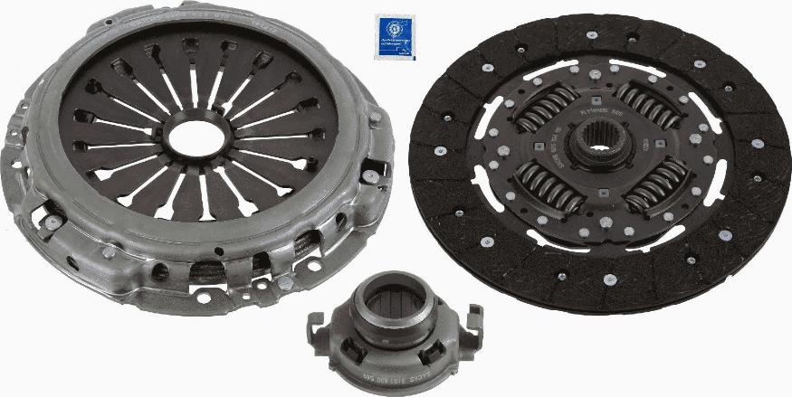 SACHS 3000 951 615 - Комплект сцепления autospares.lv