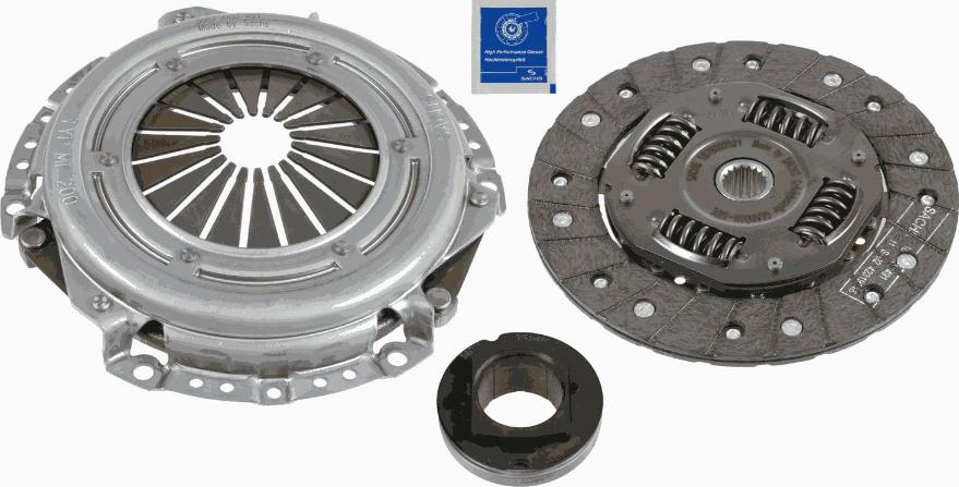 SACHS 3 000 951 012 - Комплект сцепления autospares.lv