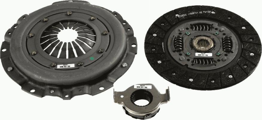 SACHS 3 000 951 356 - Комплект сцепления autospares.lv