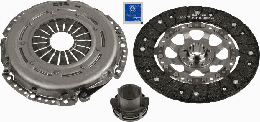 SACHS 3000 970 093 - Комплект сцепления autospares.lv