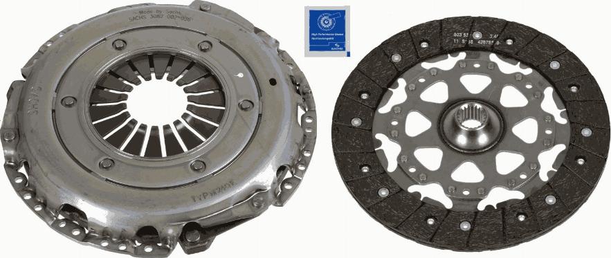 SACHS 3000 970 097 - Комплект сцепления autospares.lv