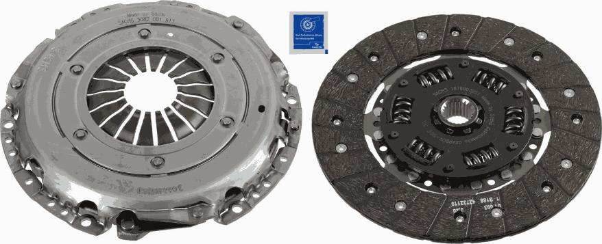 SACHS 3000 970 089 - Комплект сцепления autospares.lv