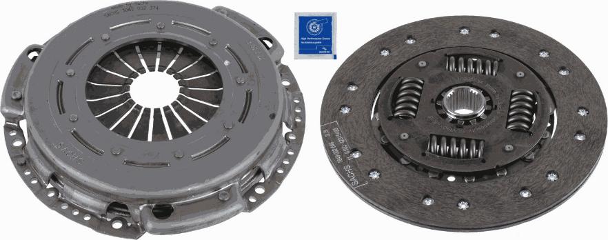 SACHS 3000 970 121 - Комплект сцепления autospares.lv