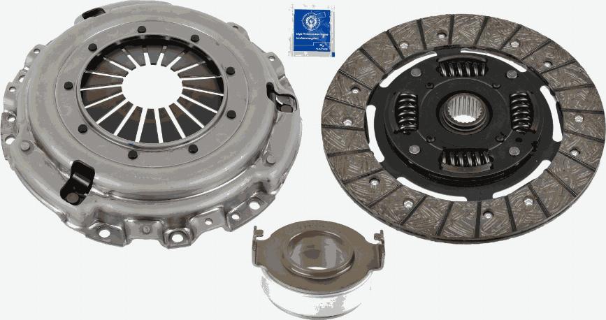 SACHS 3000 845 302 - Комплект сцепления autospares.lv