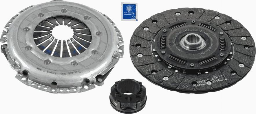 SACHS 3000 846 101 - Комплект сцепления autospares.lv