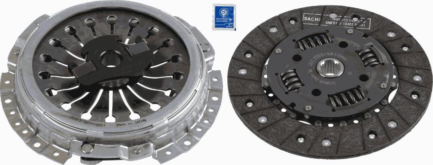 SACHS 3 000 855 401 - Комплект сцепления autospares.lv