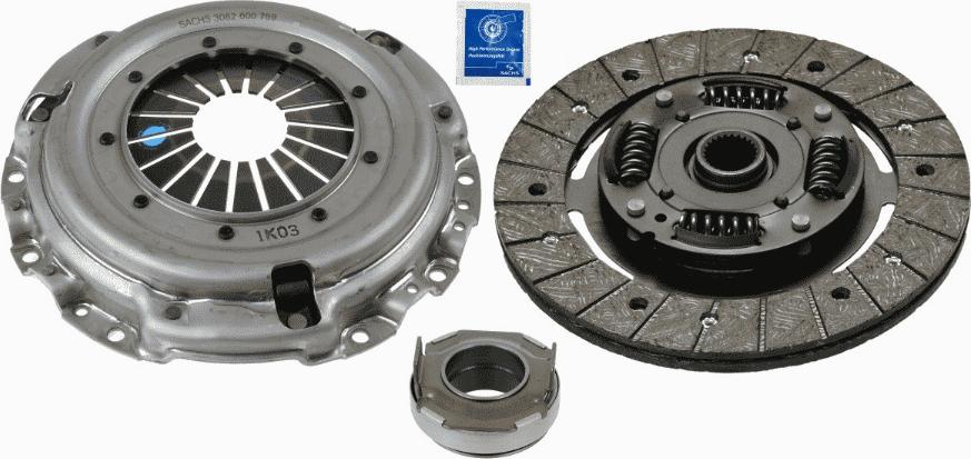 SACHS 3 000 821 501 - Комплект сцепления autospares.lv