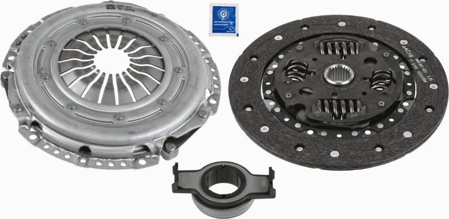 SACHS 3 000 706 101 - Комплект сцепления autospares.lv