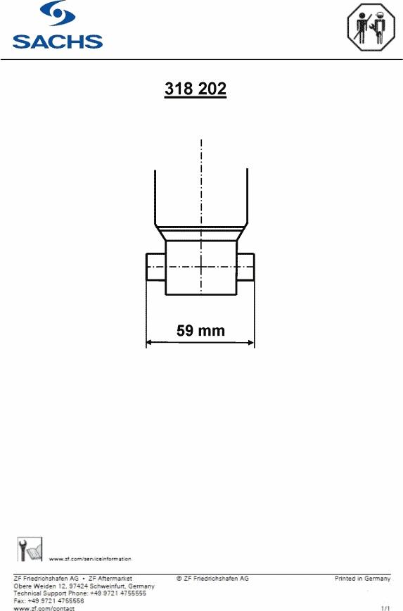 SACHS 318 202 - Амортизатор autospares.lv