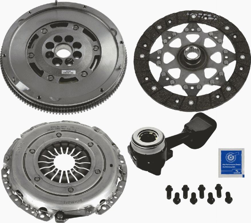 SACHS 2290 601 095 - Комплект сцепления autospares.lv